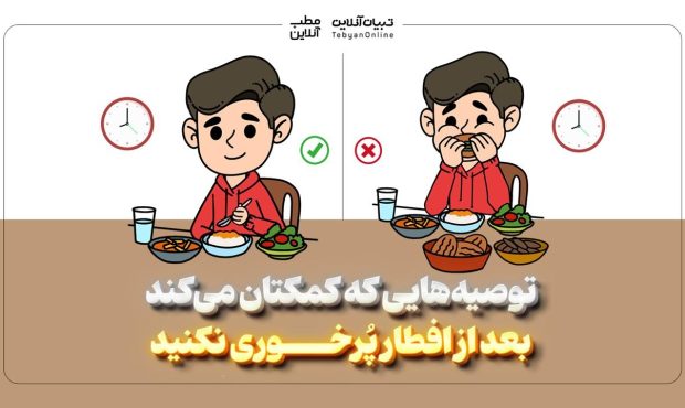 توصیههایی که کمکتان میکند بعد از افطار پُرخوری نکنید توصیههایی که کمکتان میکند بعد از افطار پُرخوری نکنید